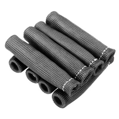 Mobestech 8pcs High Temperature Resistant Fiberglass Spark Plug Wire Insulating Sleeve Protects Wires from Heat Damage Durable Rated Cable Cover Black