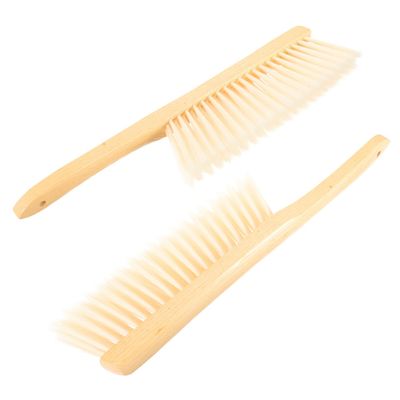 FOMIYES 2pcs Lampshade Cleaning Brush Dust Cleaning Brush Car Cleaning Brush Cleaning Brush for Sofa Soft Bristle Brush Hand Broom Bench Brush for Cleaning Chandelier Wooden Handle Brush, 40x9.5cm