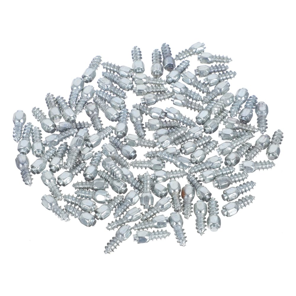 PartyKindom 100pcs Screw Tire Spikes for Cars Motorcycles and Boots Easy to Install Winter Wheel for Enhanced Traction