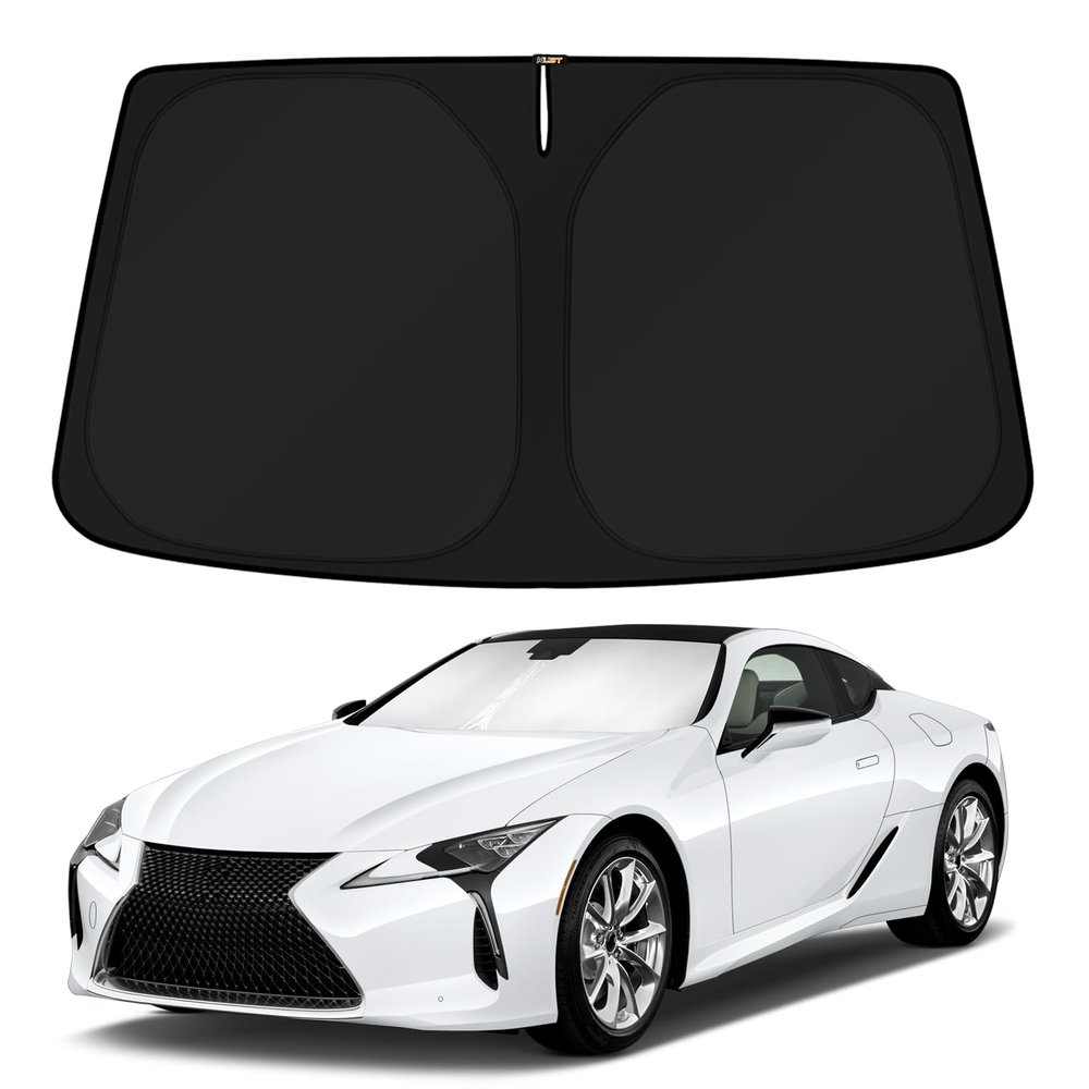 KUST Windshield Sun Shade for 2018-2024 Lexus LC Coupe Accessories Custom Fit Sunshade Sun Visor Protector Foldable Blocks UV Rays Keep Your Car Cooler