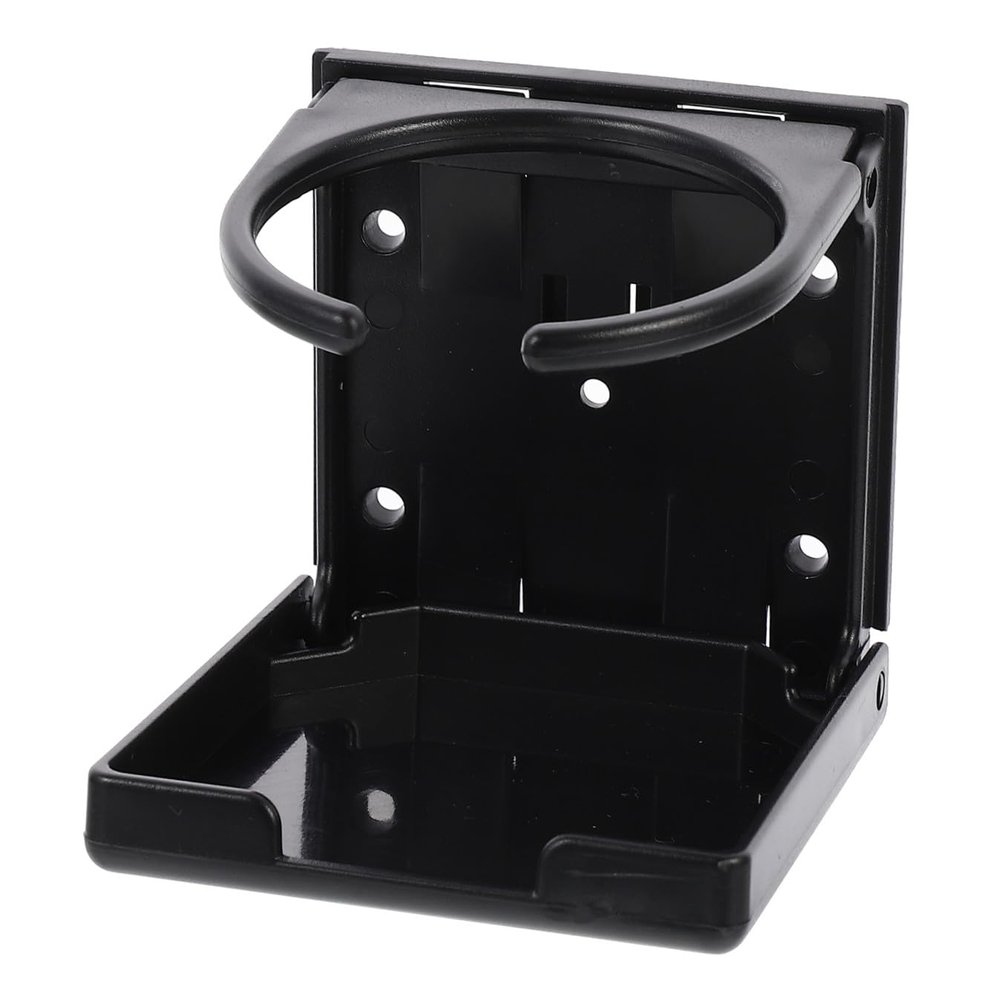 COOLHIYA Folding Car Cup Holder Storage Rack Compact Drink Organizer for Vehicle Durable and Sturdy Design for Bottles and Cups Keeps Car Tidy and Organized