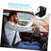 COOLHIYA Folding Car Cup Holder Storage Rack Compact Drink Organizer for Vehicle Durable and Sturdy Design for Bottles and Cups Keeps Car Tidy and Organized view 3