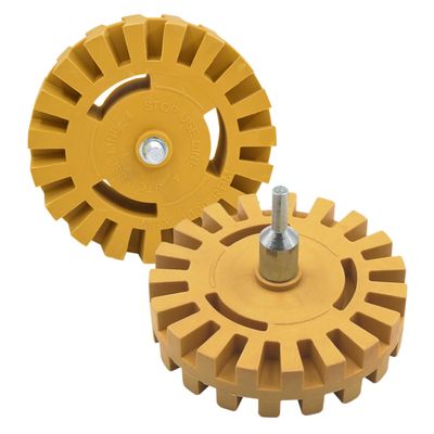 ULTECHNOVO 2pcs Adhesive Remover Wheel for Cars Efficient Paint and Sticker Removal Tool Durable Rubber and Design for Auto Detailing and Restoration