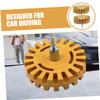ULTECHNOVO 2pcs Adhesive Remover Wheel for Cars Efficient Paint and Sticker Removal Tool Durable Rubber and Design for Auto Detailing and Restoration view 2