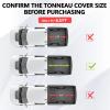 XTWEEX Quad-Fold Tonneau Cover fits Ford F150 04-14/Mark LT 06-14 6.5ft Bed view 2