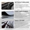 XTWEEX Quad-Fold Tonneau Cover fits Ford F150 04-14/Mark LT 06-14 6.5ft Bed view 4
