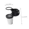 SOLUSTRE 1pc Foldable Car Cup Holder Air Outlet Water Cup Rack for Vehicle Multi-Functional Design for Drinks Phones Ergonomic Easy to Install Sturdy -Skid view 2
