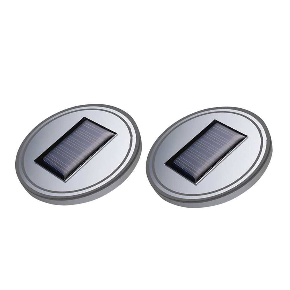 SOLUSTRE Solar Led Cup Holder Coaster Slip Mug Pad Heat-Resistant Acrylic Surface Car Drink Holder