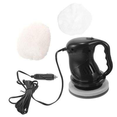 PartyKindom Car Buffer Wax Machine 12v Electric Car Polisher Kit Black Ergonomic Handle Heat Ventilation