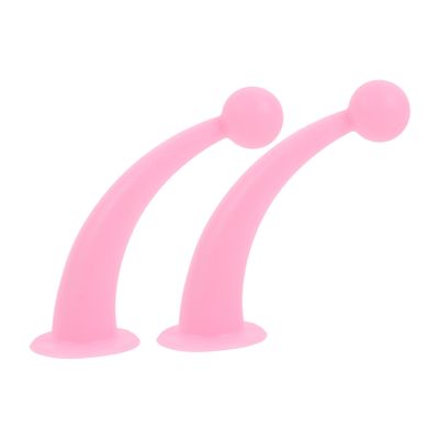 GANAZONO 1pair Silicone Suction Cups Cute Pink Decorative Antennae for Motorcycle Helmets Easy Install Safe Accessories