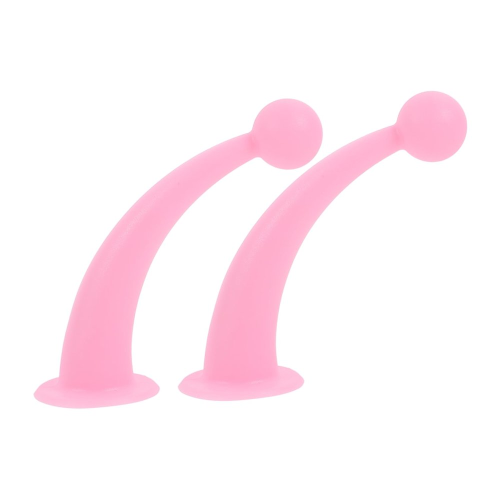 GANAZONO 1pair Silicone Suction Cups Cute Pink Decorative Antennae for Motorcycle Helmets Easy Install Safe Accessories