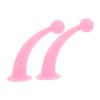GANAZONO 1pair Silicone Suction Cups Cute Pink Decorative Antennae for Motorcycle Helmets Easy Install Safe Accessories view 1