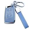 ShuDay Key Fob Cover Case Compatible with VW Atlas Arteon Golf Jetta Passat Tiguan Taos Skoda Kodiaq Superb Accessories (Blue) view 1