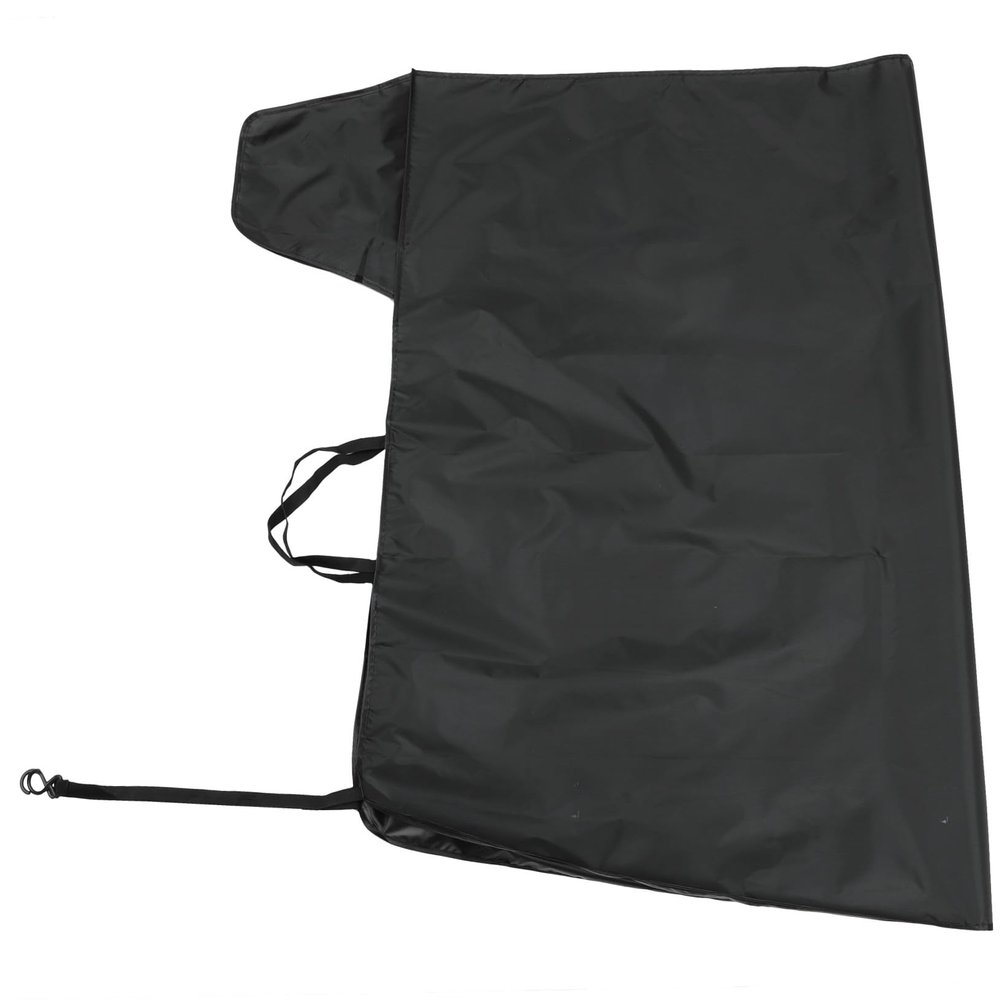HEALLILY Snow Shield Ice Scraper Seat Winter Car Window Cover Weather Car Blinds Sun Shade Snow Tarp for Mirror Rain Guard UV Black Oxford Cloth