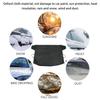 HEALLILY Snow Shield Ice Scraper Seat Winter Car Window Cover Weather Car Blinds Sun Shade Snow Tarp for Mirror Rain Guard UV Black Oxford Cloth view 3