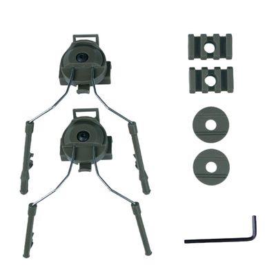 GANAZONO Outdoor Helmet Rail Adapter Fast for Headphones Remove Earmuffs Easy to Wire