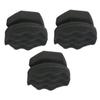 GLEAVI 3pcs Wave Pattern Car Waxing Sponge Handy Tire Detailing Wax Applicator for Vehicle Cleaning and Polishing High-Density for Comfortable to Hold and Application view 1