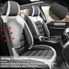 AFUNTIO 2 Seat Covers for Honda Ridgeline 2006-2025,Premium Nappa Leather Car Seat Covers Seat Cushions,Waterproof Soft Seat Covers for Cars,Interior Accessories Airbag CompatibleLuxury-Gray&White view 3