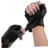 GANAZONO Leather Half Finger Gloves Men Cycling Gloves Fingerless Protective Wear-Resistant Portable Professional view 2