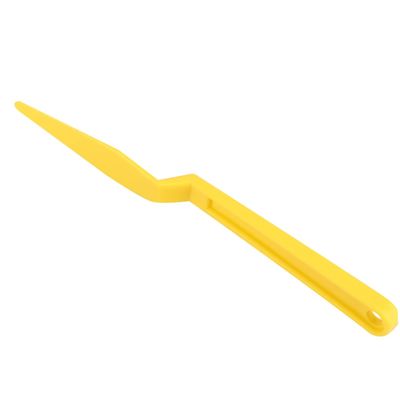 PartyKindom 1pc Long Handle Squeegee Cutter Tool for Auto Window Tinting and Vinyl Wrapping Film Scraper Magnetic Stick for Bubble Removal and Edge Trimming Yellow
