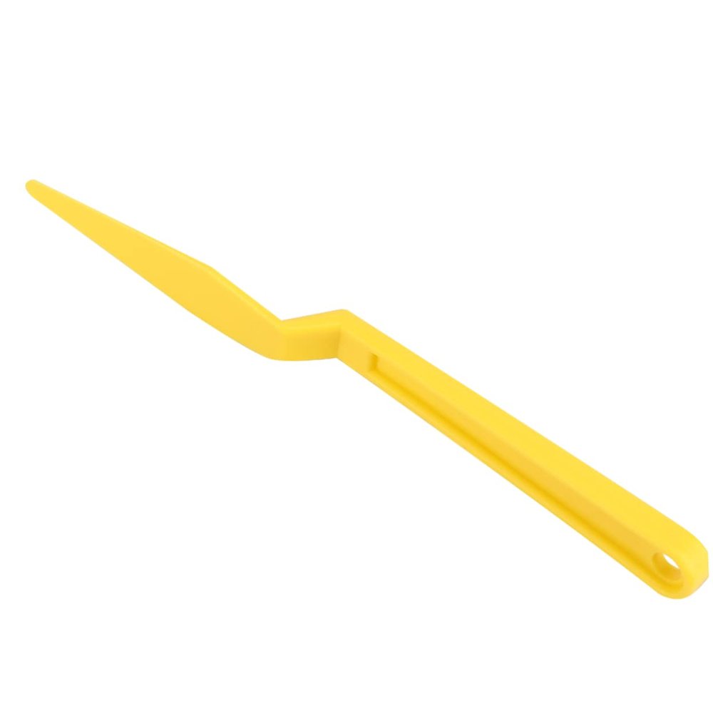 PartyKindom 1pc Long Handle Squeegee Cutter Tool for Auto Window Tinting and Vinyl Wrapping Film Scraper Magnetic Stick for Bubble Removal and Edge Trimming Yellow