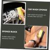 SOLUSTRE Car Wash Sponge Block High Auto Cleaning Tool for Gaps Corners and Windows Scratch Car Cleaning Sponge for Stubborn Dirt Removal view 3