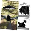 1 Set Bike Riding Phone Rack Phone Mount Steering Rotatable Bicycle Phone Holder Scooter Handlebar Clamp Mobile Motorbike Phone Holder for Cars Vent Dashboard Fabric view 2