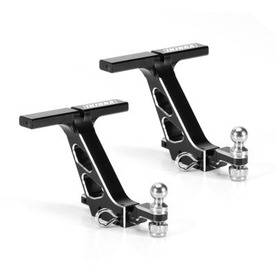 INJORA CNC Aluminum Drop Hitch Receiver for 1/24 RC Crawler SCX24 Upgrade(2pcs)