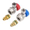 R134a Quick Coupler Adapter, Adjustable R134a Adapters and AC Hose Fittings, HP and LP Connectors for R134a Car AC System Evacuation Recharging and More, 1/4 Male view 1