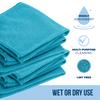 GREEN LIFESTYLE Microfiber Cleaning Cloth 11.5" x 11.5" 150 Pack - Edgeless Microfiber Towels for Cars, Cleaning Rags, Lint Free Car Microfiber Towel, Reusable Cleaning Cloths (Multicolor) view 2