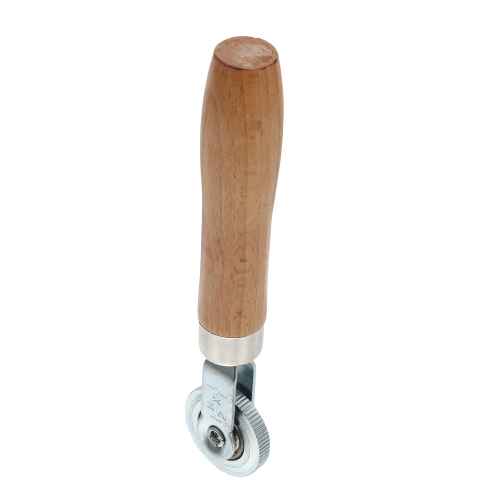 SOLUSTRE 1pc Car Tire Repair Tool Wooden Handle Roller and Lightweight Design for Easy Use and Labor-Saving Tire Pressing Wheel for and Repairs