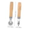SOLUSTRE 1pc Car Tire Repair Tool Wooden Handle Roller and Lightweight Design for Easy Use and Labor-Saving Tire Pressing Wheel for and Repairs view 2