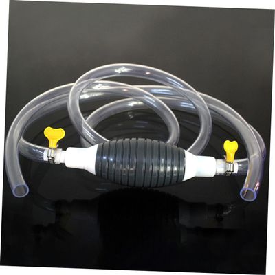 PartyKindom 2pcs Manual Oil Sucker Pump for Cars Boats Large Siphon Pump for Shallow PVC Material