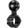 VAZESWIN 2.25" Ball Mount, Aluminum Alloy Large Bar Clamp Base for Diameter 1.5" / 1.75" / 1.85" / 2" / 2.1" Round Rail & ATV UTV Roll Cage, Fit for RAM Mounts D Size 2.25 inch Ball Double Socket Arm view 1