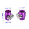 Karlass 4PCS AN10 Hex Car Hose Finisher Flexible Rubber Pipe Clamp for Automotive Motorcycles Oil Fuel Water Tube Purple with Screw Band Adapter Fitting view 3
