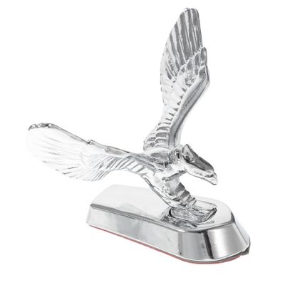 Gatuida 1pc Decorate 3D Eagle Hood Badge Car Metal Badge Car Modification Decor Motorcycle Metal Badge Motorcycle Hood Badge Motorcycle Hood Decoration Motorbike Hood Badge, 9.20X7.00X6.30CM, Silver