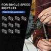 Bike Chain Master Link - PSLER Single Speed Bicycle Chain Link Missing Link Connectors Bike Chain Repair Accessories 10 Pieces Black view 2