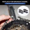 Bike Chain Master Link - PSLER Single Speed Bicycle Chain Link Missing Link Connectors Bike Chain Repair Accessories 10 Pieces Black view 3