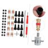 PartyKindom 1set Tire Valve Stem Puller Tool Kit Tire Core Removal and Installation Accessories Complete Set view 2