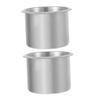 SOESFOUFU Stainless Steel Cup Holders for Rv Boat Easy Install 2-Piece Cup Holder Set view 1