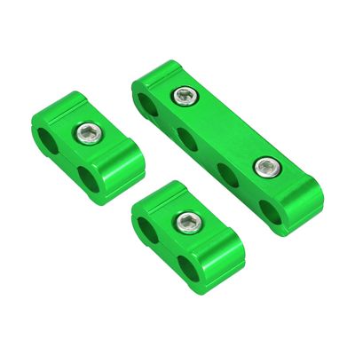 Karlass 1 Set 8mm Spark Plug Wire Separators Kit,Spark Plug Wire Separators Aluminum Kit,Engine Spark Plug Wire Separator Divider,Plug Wire Divider Looms Ignition Wire Separators Holders(Green)