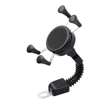 Homoyoyo Phone Mount Shockproof Phone Stand Rubber-Skid Feet Fit for Rearview Mirror Installation Motorcycles Atvs
