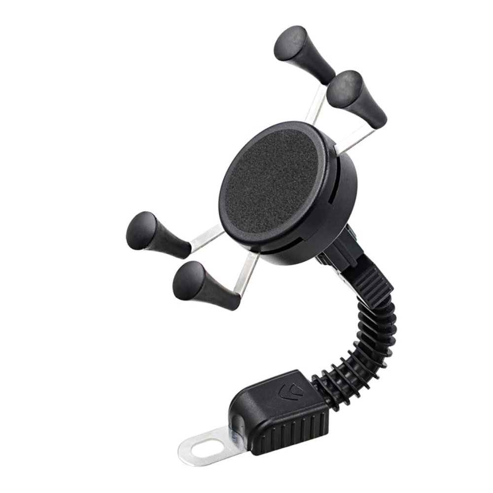 Homoyoyo Phone Mount Shockproof Phone Stand Rubber-Skid Feet Fit for Rearview Mirror Installation Motorcycles Atvs