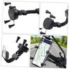 Homoyoyo Phone Mount Shockproof Phone Stand Rubber-Skid Feet Fit for Rearview Mirror Installation Motorcycles Atvs view 3