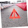 GLEAVI 1set Reflective Warning Triangle Kit for Car Plastic Roadside Compact Safety Triangle for Use Essential Vehicle Safety Equipment view 3