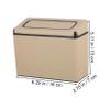 Anneome Creative Capacity Car Trash Can for Automotive Use Design for Home Office Kitchen and Travel Keeps Contained and Your Vehicle Clean view 3