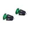GANAZONO Bike Handlebar End Plugs Aluminum Alloy Bar End Caps for Mountain Road Bikes Comfortable Sponge Grip Green view 1