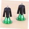 GANAZONO Bike Handlebar End Plugs Aluminum Alloy Bar End Caps for Mountain Road Bikes Comfortable Sponge Grip Green view 3