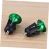 GANAZONO Bike Handlebar End Plugs Aluminum Alloy Bar End Caps for Mountain Road Bikes Comfortable Sponge Grip Green view 4