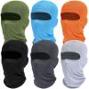 NavlPlasir Balaclava Ski Face Mask: Cooling Neck Gaiter Full Face Cover Hood Shiesty Mask for Men Women 6 Pack (Multi Color-B) view 1